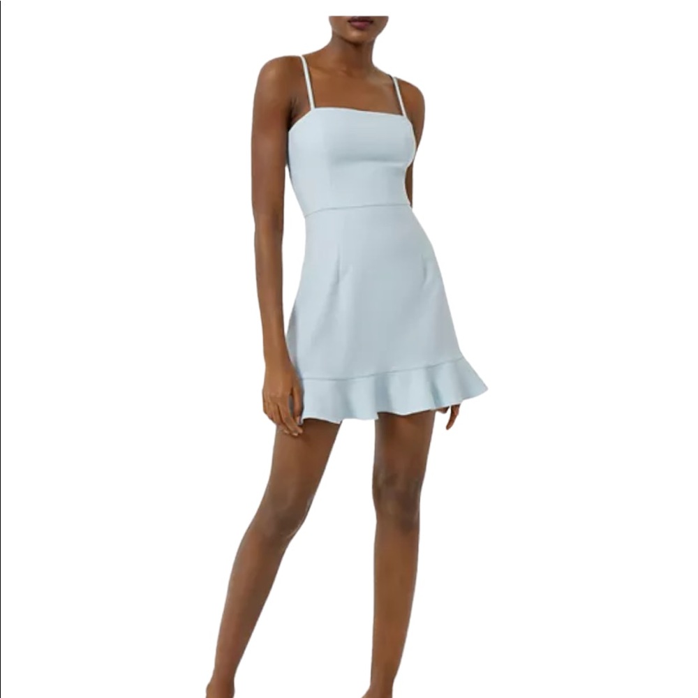 - French connection Whisper Frill Hem White dress - Picture 6 of 7